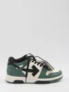 Off-white Casual Sneakers For Everyday Wear In Green
