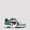 Off-white Casual Sneakers For Everyday Wear In Green