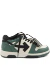 Off-white Casual Sneakers For Everyday Wear In Green