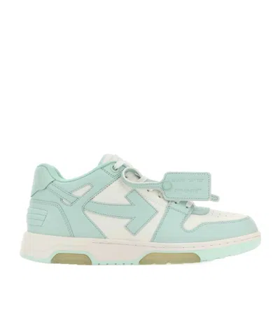 Off-white Off White Man Two-tone Leather Out Of Office Sneakers In Multi