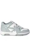 Off-white Off White Out Of Office Leather Sneakers In Grey