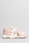 Off-white Out Of Office Leather Sneakers In Pink