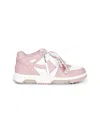 Off-white Out Of Office Leather Sneakers In Pink