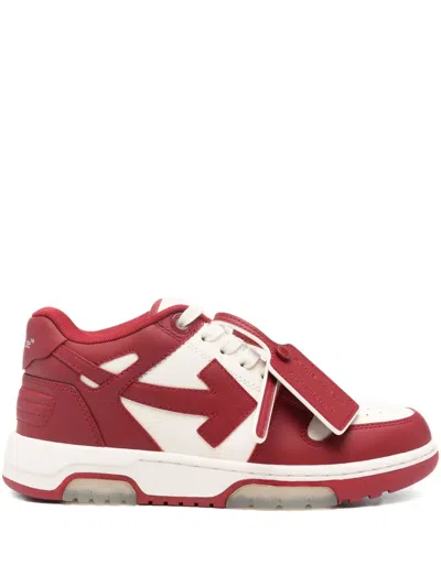 Off-white Out Of Office Sneakers In Red