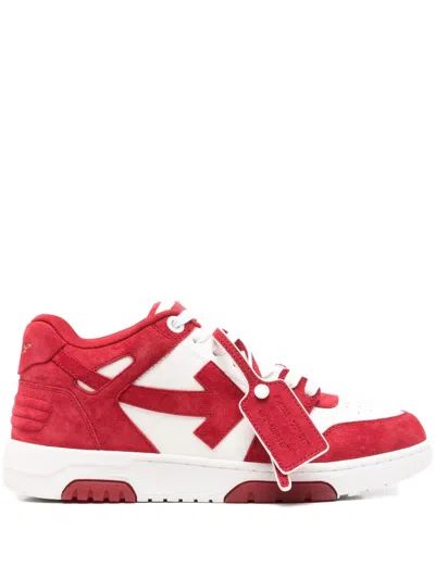 Off-white Out Of Office Lace-up Sneakers In Red