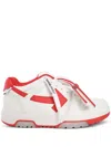 Off-white 30mm Out Of Office Leather Sneakers In Weiss