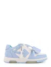 Off-white Out Of Office Leather Sneakers In Blue