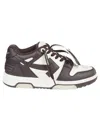 Off-white Our Of Office Arrow-patch Leather Sneakers In White