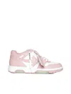 Off-white 30mm Out Of Office Leather Sneakers In White Pink