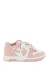 Off-white Out Of Office Leather Sneakers In White Pink (white)