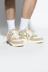 Off-white Low-top Sneakers With Suede And Calfskin Accents In Neutral