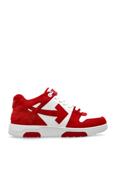 Off-white Out Of Office Sports Shoes In Red