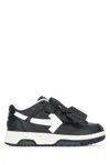 Off-white Kid's Out Of Office Low-top Leather Sneakers, Toddler/kids In Blackwh