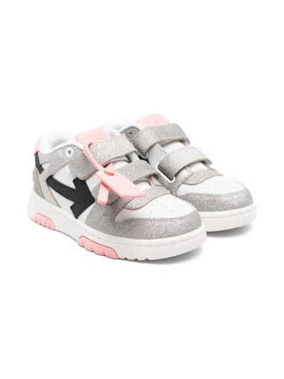 Off-white Kids' Out Of Office Straps Trainers In Silver