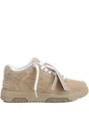 Off-white Out Of Office Suede Sneakers In Brown