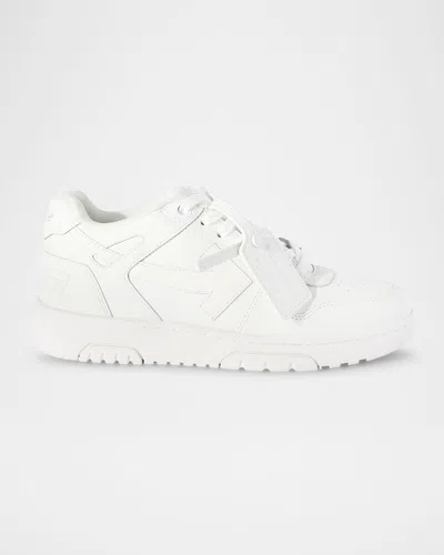 OFF-WHITE OUT OF OFFICE TONAL LEATHER SNEAKERS