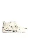 Off-white Out Of Office White Leather Sneakers In Animal Print