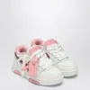 Off-white Out Of Office White/glitter Pink Sneaker In Multi