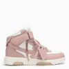 OFF-WHITE OUT OF OFFICE WHITE\/PINK HIGH TRAINER