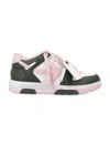 Off-white Off White Out Of Office Sneakers In Military Grey Pink
