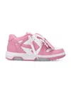 Off-white Out Of Office Calf Leather In Pink White