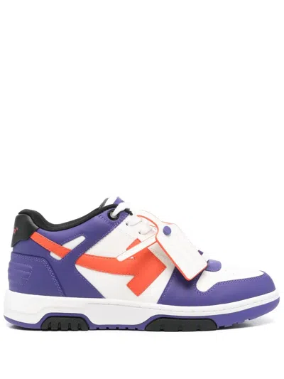 Off-white Out Off Office Sneakers In 4920 Dark Blue - Orange