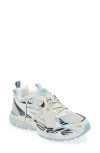 Off-white Mens Blue Other Be Right Back Mesh And Faux-leather Low-top Trainers Eur 41 / 8 Uk In White - Light Blue