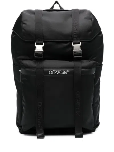 Off-white Outdoor Drawstring Backpack Black