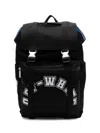 Off-white Outdoor Hike Logo Backpack In Black