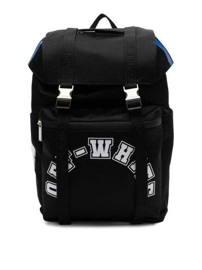 Off-white Outdoor Hike Mesh Backpack In Black