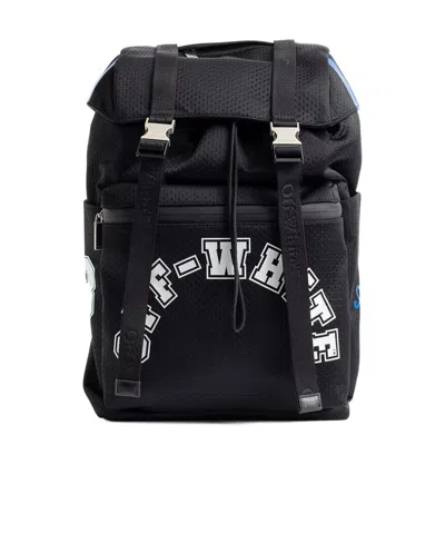 Off-white Outdoor Hike Mesh Backpack In Black