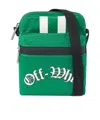 Off-white Outdoor Mesh Messenger Bag In Green