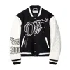 Off-white Wo Bling Stars Varsity Jacket In Multicolor