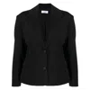Off-white Stretch-wool Tailored Blazer In Black