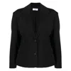 Off-white Stretch-wool Tailored Blazer In Black