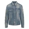 Off-white Blue Patch Skate Cotton Jacket Jacket In Blue