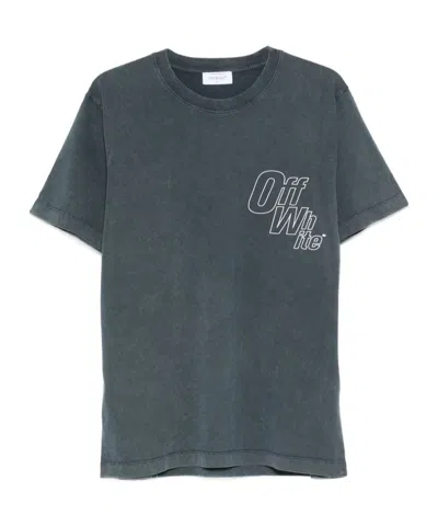 OFF-WHITE OUTLINE-ARROW LOGO-PRINT T-SHIRT