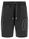 Off-white Outline Arrow Skate Bermuda Shorts In Black