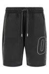 Off-white Outline Arrow Skate Bermuda Shorts In Black