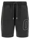 Off-white Outline Arrow Skate Bermuda Shorts In Black