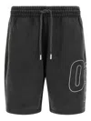 Off-white Outline Arrow Skate Bermuda Shorts In Gray