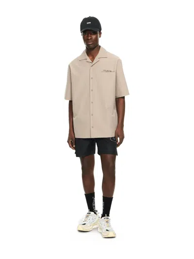 Off-white Outline Arrow Surfer Swimshor In Pink