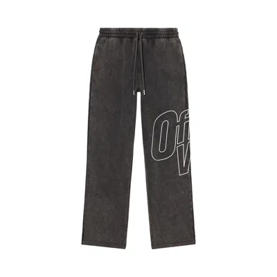 Pre-owned Off-white Outline Arrow Sweatpants 'vintage Black' | Men's Size M
