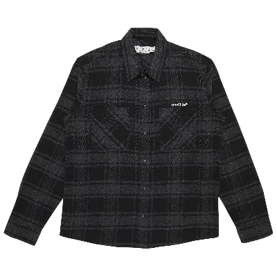 Pre-owned Off-white Outline Arrows Flannel T-shirt 'grey/white'