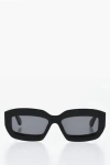 Off-white Oval Charlotte Sunglasses With Logoed Frame In Black