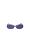 Off-white Oval-frame Sunglasses In Black