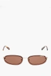 Off-white Oval Miami Sunglasses With Monogram And Tortoiseshell Detail