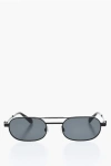 Off-white Oval Vaiden Sunglasses With Metal Frame