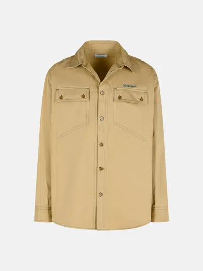 Off-white 'over' Beige Cotton Shirt