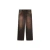 Off-white Overdyed Straight Jeans In Brown